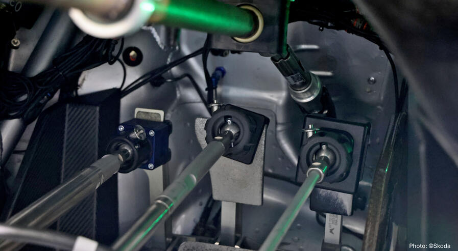 Robot controls vehicle with precision