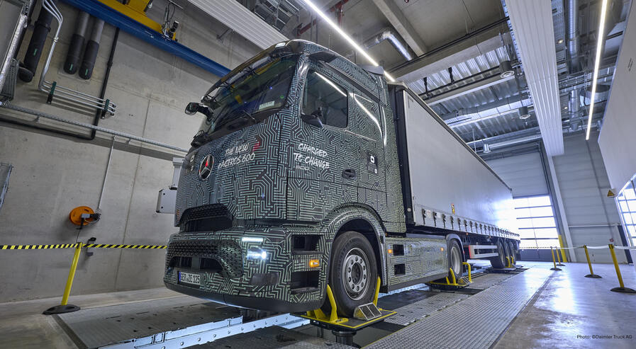 Innovative truck test operation