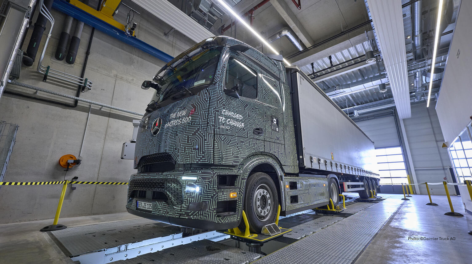 Innovative truck test setup